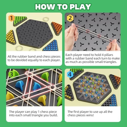 Chain Triangle Chess Game 2 to 4 Players X468