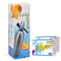 1 Liter Aluminium Soda Siphon with 20 Pack 8 Gram Co2 Cartridges H8770