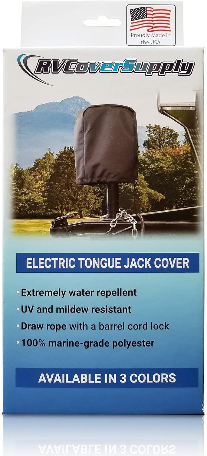 Universal RV Electric Tongue Jack Cover Pack of 2 U7327