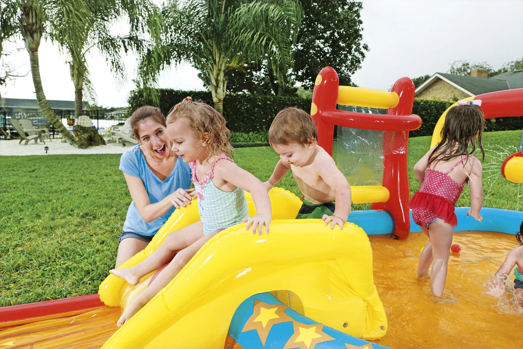 Inflatable Play Pool Center with Slide C372258
