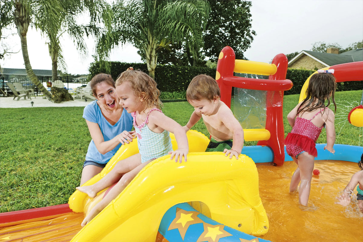 Inflatable Play Pool Center with Slide C372258