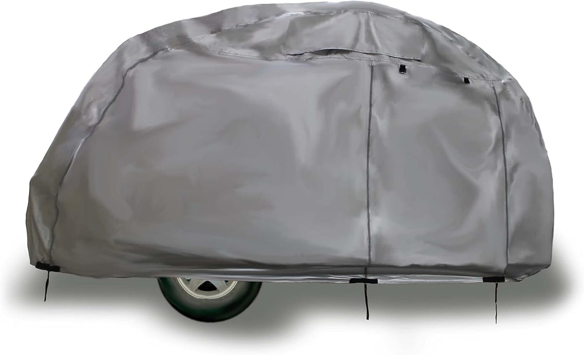 Teardrop Trailer Cover, Waterproof UV Protection, Fits 8 Feet to 10 Feet Long, 5.5 Feet Wide K69726