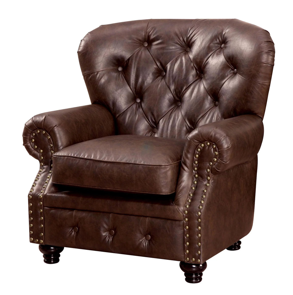 Ivory Fabric Sofa and Loveseat P3261
