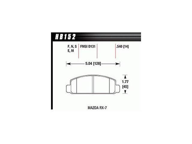 Black Disc Brake Pad C858