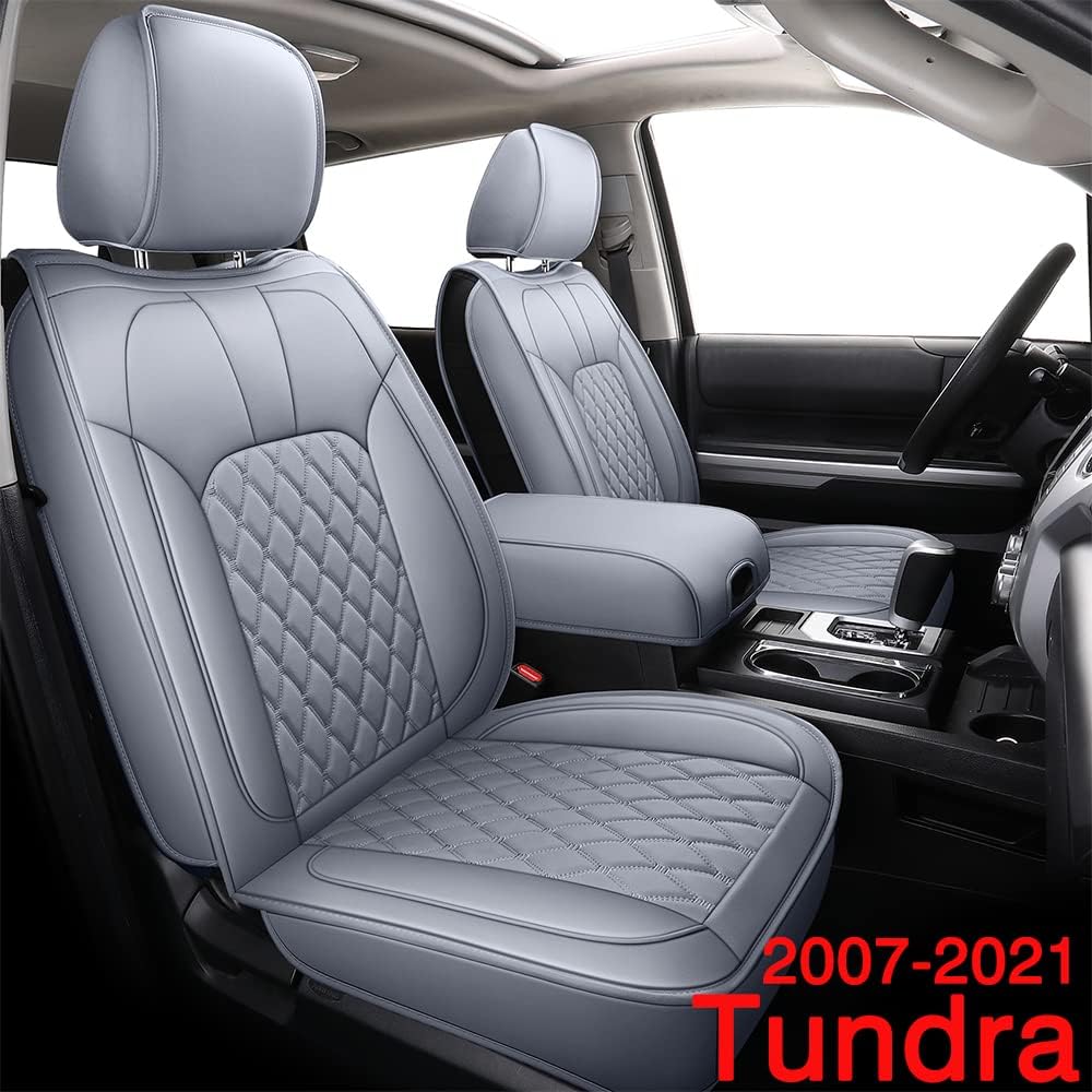 Black&Blue Water Proof Faux Leather Full Set Car Seat Covers G469