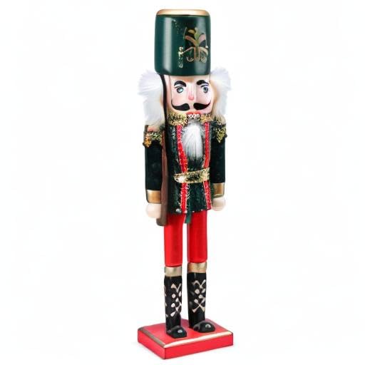 Red and Black Wooden Nutcracker Soldier S32305
