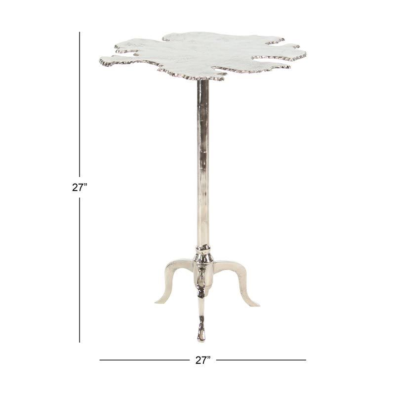Silver Aluminum Accent Table V50693
