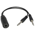 Helicopter to General Aviation Headset Adapter Cable O711