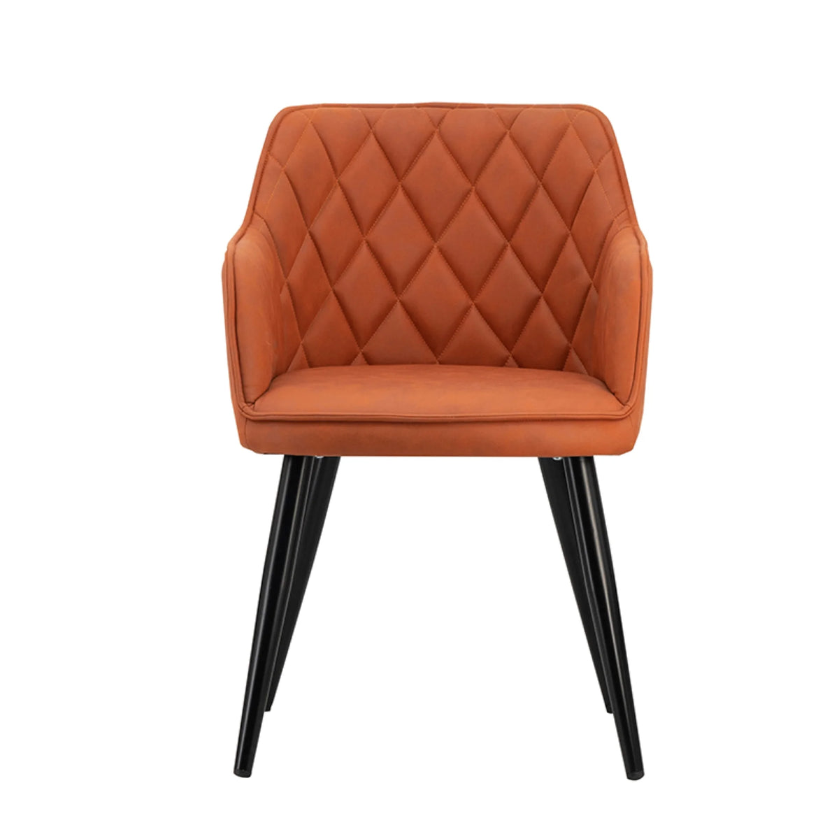 Orange Wooden Dining Chairs 2ct Z5099