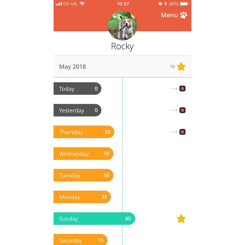 Dog Activity and Fitness Monitor E884859