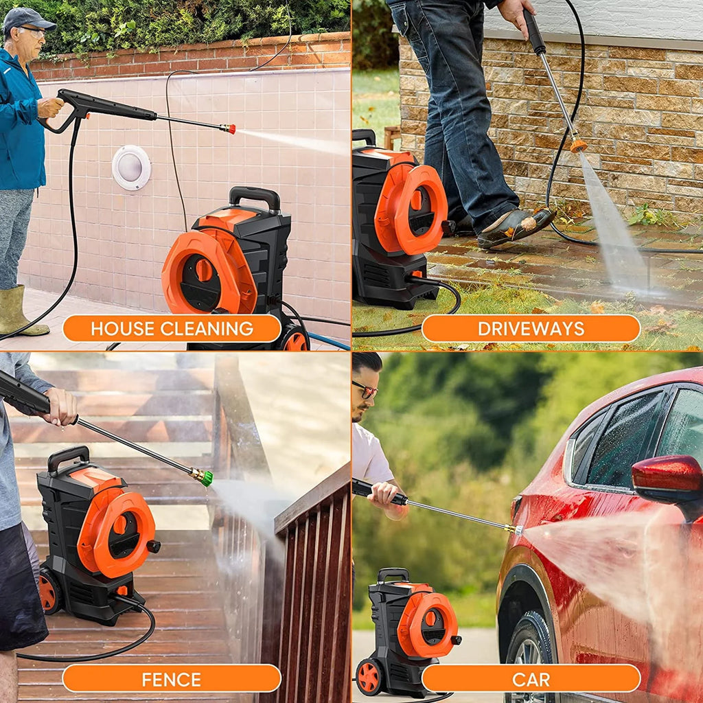 Electric Pressure Washer with 4 Quick Connect Nozzles 2.0GPM 1800W Y741887