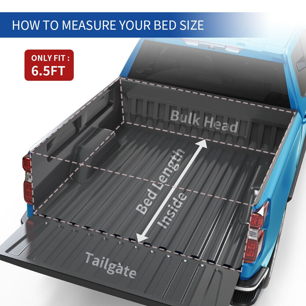 6.6ft Soft Roll up Truck Bed Tonneau Cover X575