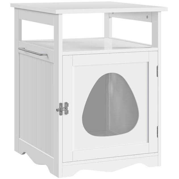 Cat Litter Box with Open Shelf H2631