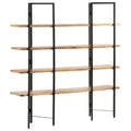 4-Tier Solid Mango Wood Bookcase E151