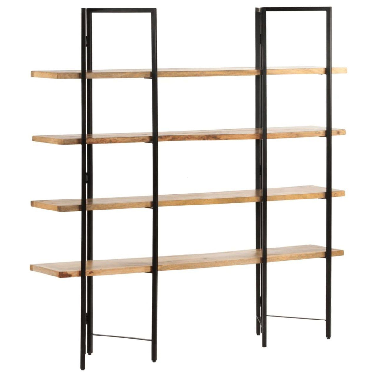 4-Tier Solid Mango Wood Bookcase E151