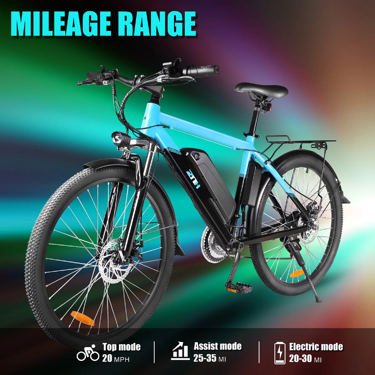 Electric Bicycle 26 in. 350 W Black H41164
