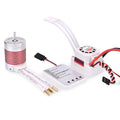 3650 3900kv Brushless Motor with 60A ESC & Programming Card Combo for 1/10 RC Car Truck U209