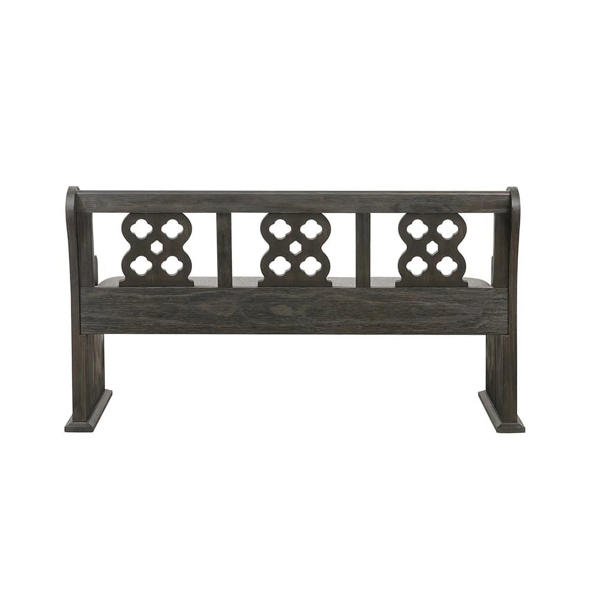 Traditional Wood Dining Room Bench with Back U4966