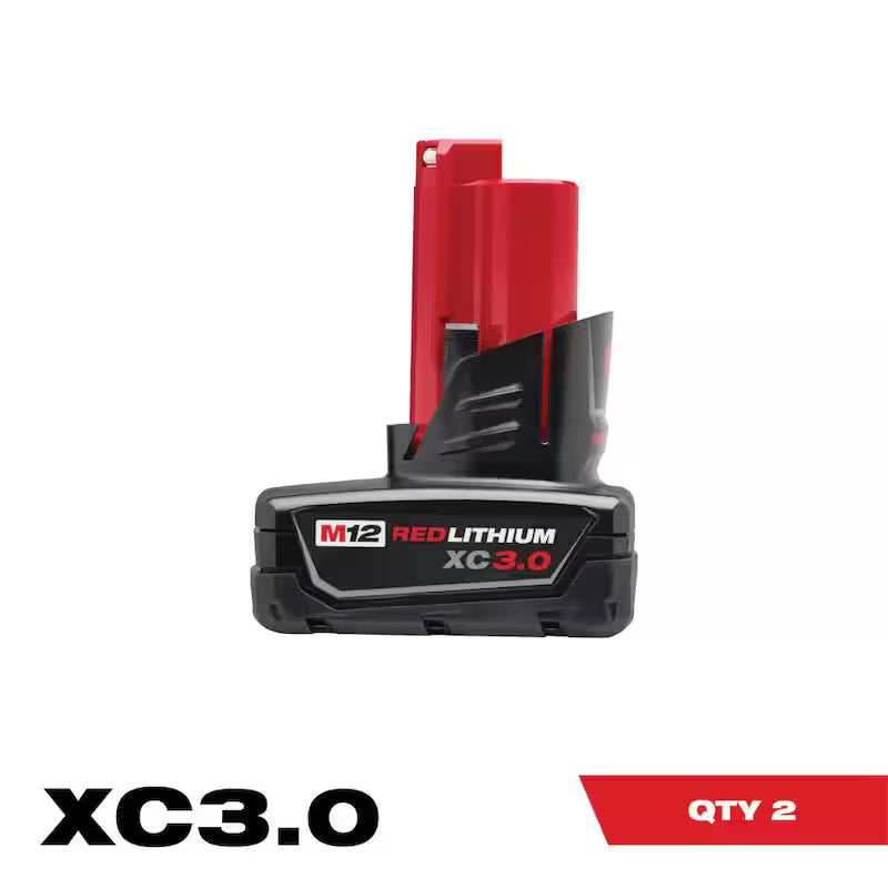 12-Volt Lithium-Ion 3.0 Ah Battery Pack 2-Pack X656