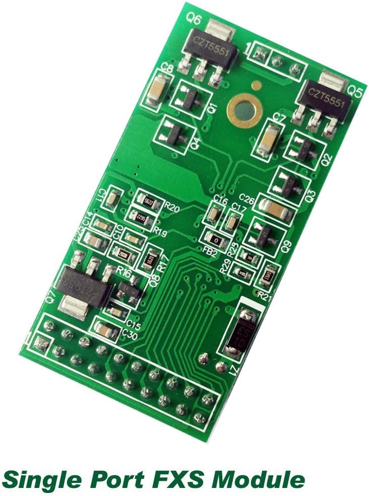 FXS Card with 2 FXO +2 FXS modules, PCI Card for VoIP Telephone System V514