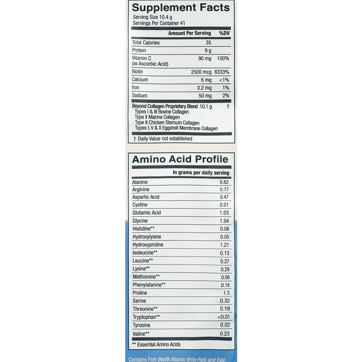 Beyond Collagen Powder with Biotin & Vitamin C, 10g, 41 Servings Y996687