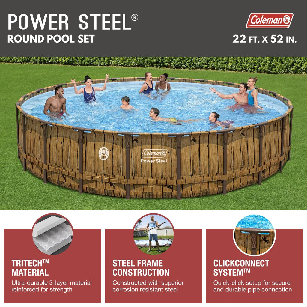 Round Metal Frame Above Ground Pool Set Q62979