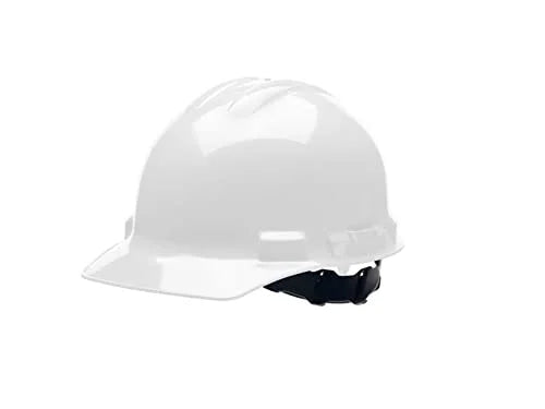 White 4-Point Pinlock Suspension Hard Hat P3235