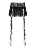 Dark Ribbon Mini Skirt R92700