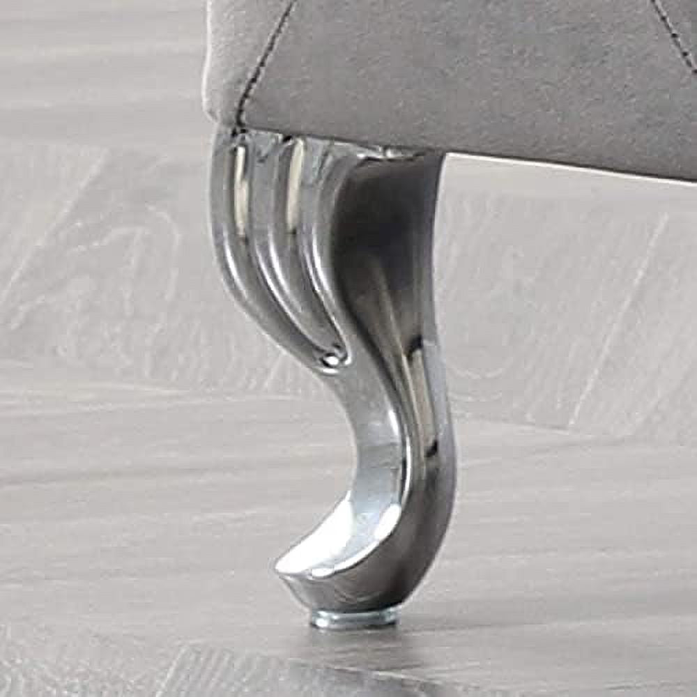 Velvet Flip Top Bench with Safety Hinge G62971