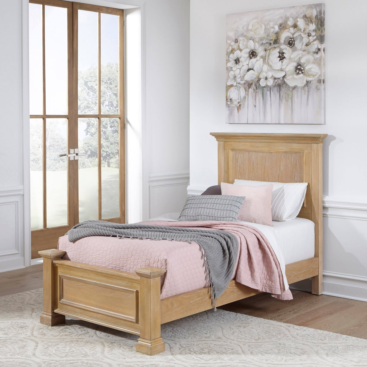 Brown Twin Bed R9696