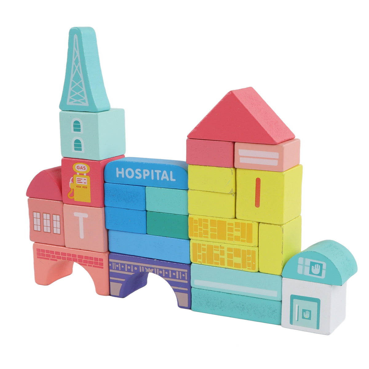 Wooden Building Blocks Set T72641