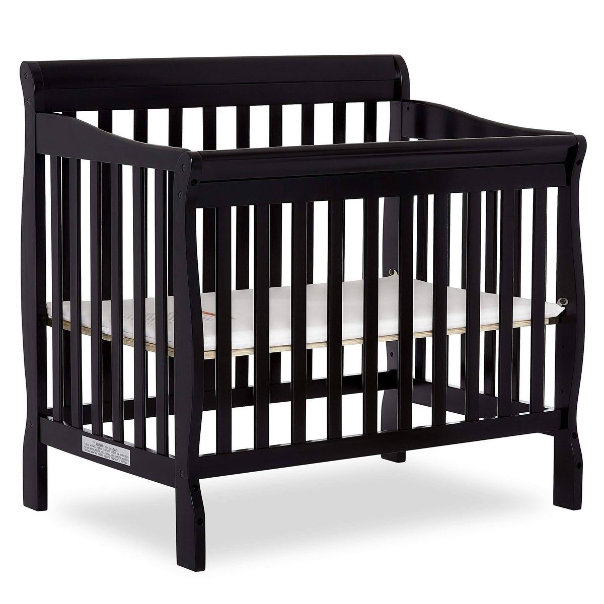 Black 4 in 1 Convertible Mini Crib Z86884