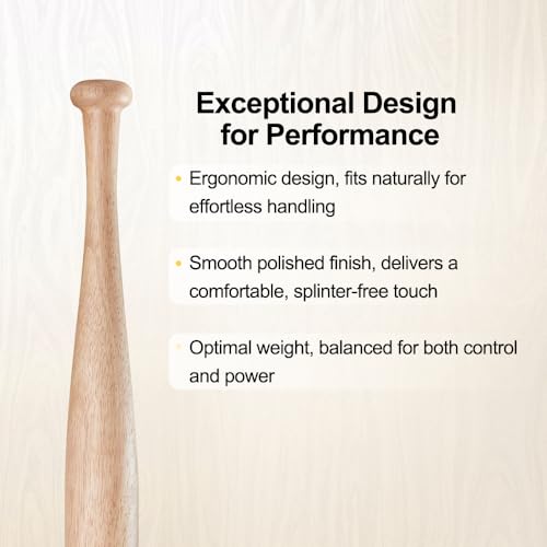 Wood Baseball Training Bat 28inch F626