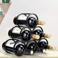 Black Metal Free Standing Wine Rack C567