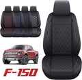 Black Waterproof Full Set Car Seat Covers for Ford F150 Y482586