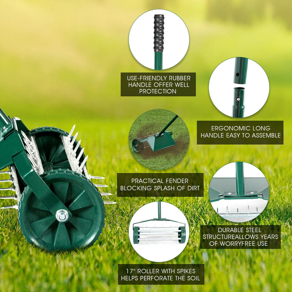 18-inch Rolling Lawn Aerator O508711