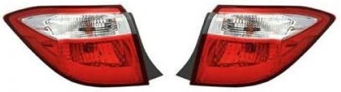 Pair Outer Tail Lights for 2014-2016 Toyota Corolla H22537