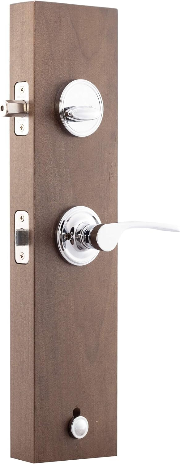 Polished Stainless Front Door Handle Set, Pack of 2 T99904