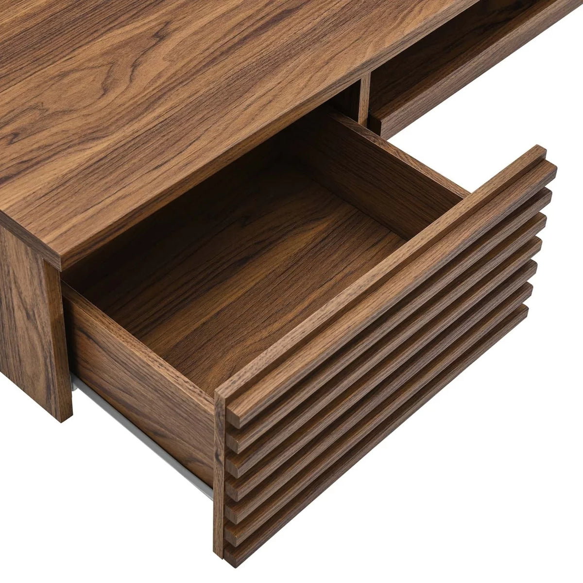Wall Mount Wood Office Desk in Walnut Y546