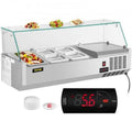 Refrigerated Condiment Prep Station Sandwich Table with Pans B556246