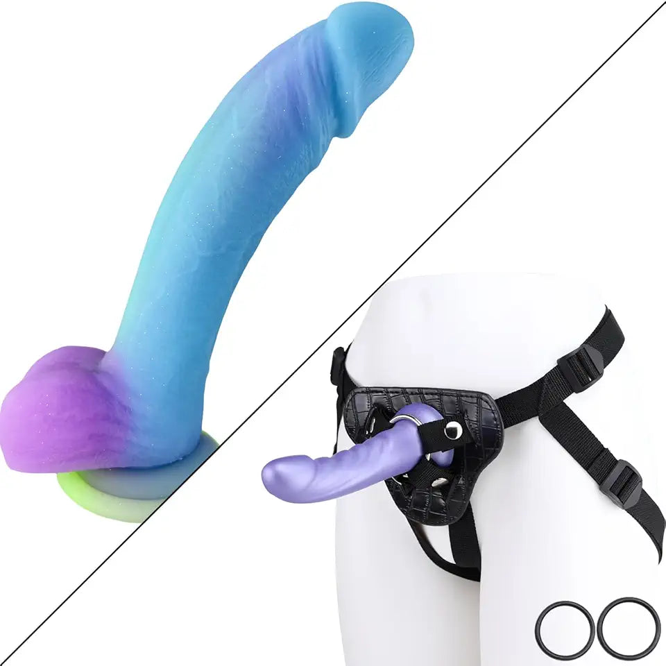 8.5 in Dildo with Harness & Strap-on Dildo Z38590