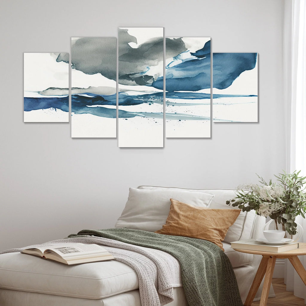 Abstract Liquid Ink Multipanel Wall Decor 48 In. Wide X 28 In. High C41770