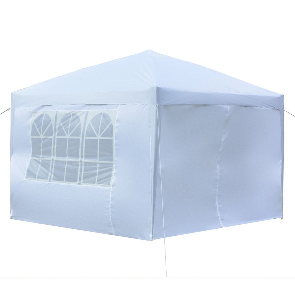 3 x 3m Two Doors Two Windows Waterproof Folding Tent White Q3366