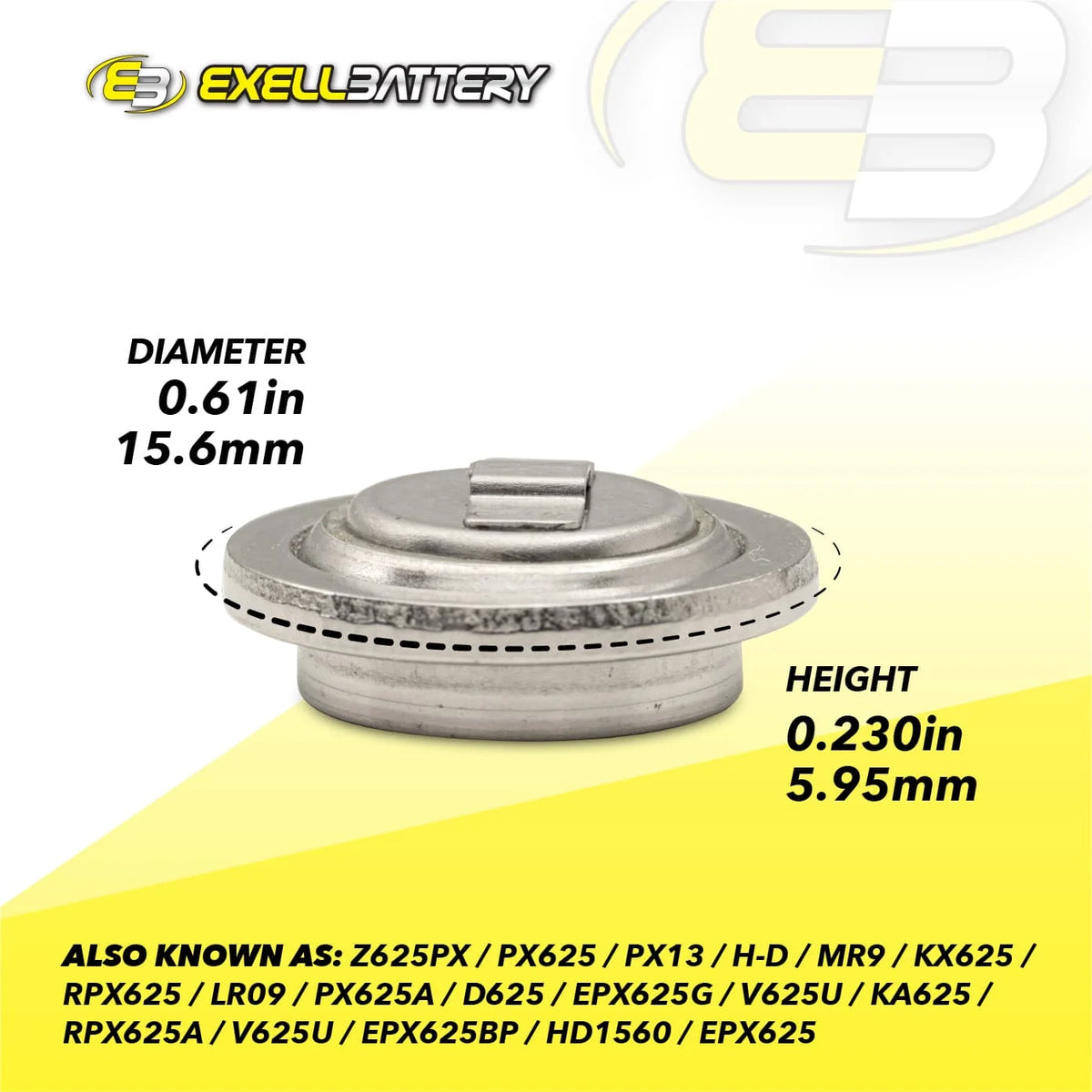 5pc 1.35V Zinc Air Battery R86264