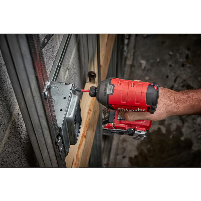18V Lithium-Ion Brushless Cordless 1/4 in. Hex Impact Driver Kit with Pin Nailer & 2.0 Ah Battery X947