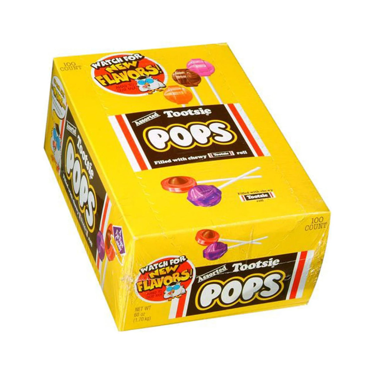 2 Pack Assorted Flavors Candy Center Pops (60 oz., 100 ct.) X738
