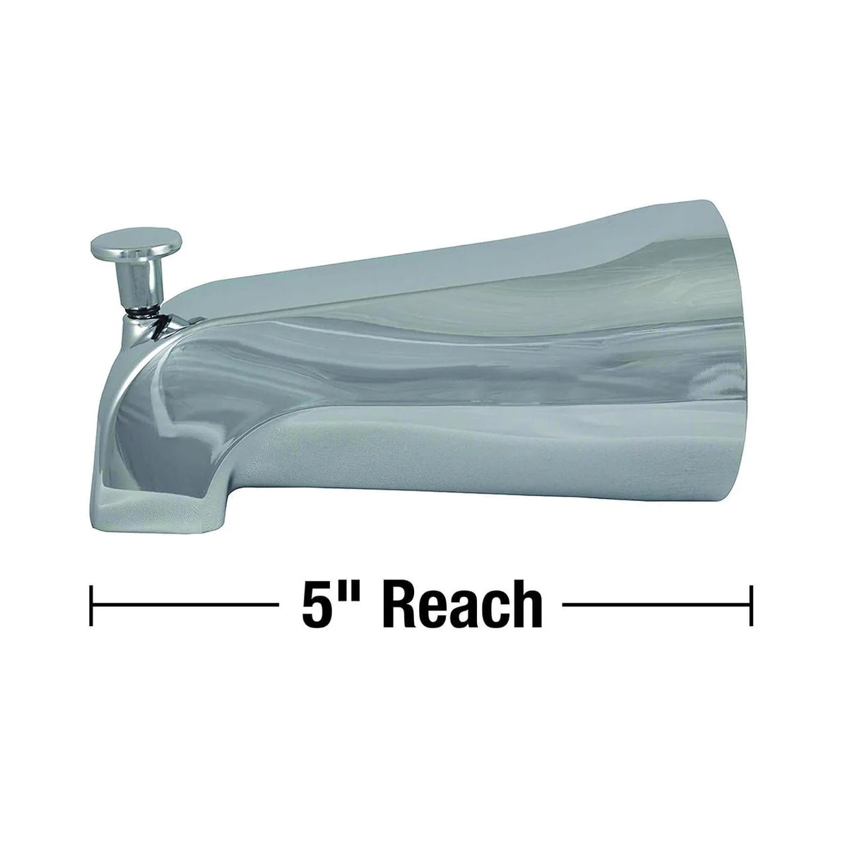 Metal Tub Spout with Diverter in Chrome K773