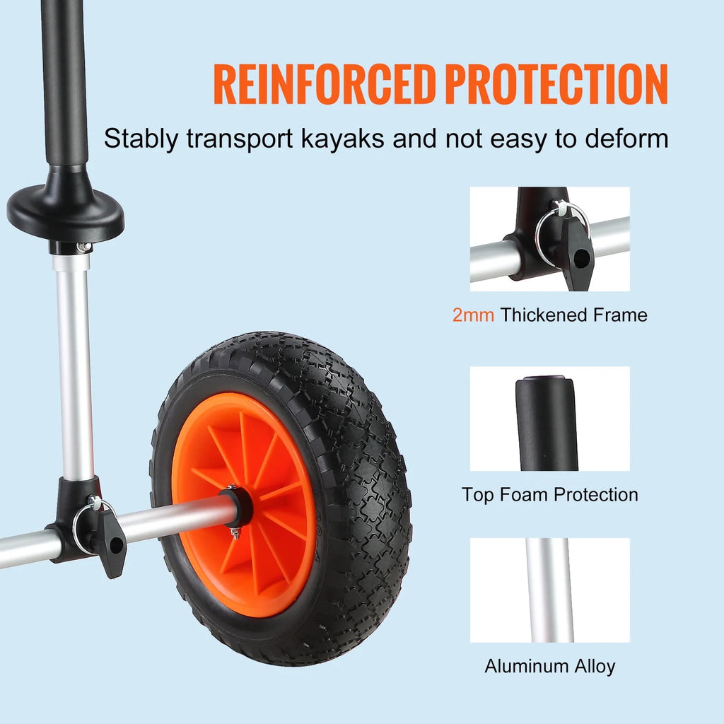 Adjustable Kayak Cart with 10'' Solid Tires P390301
