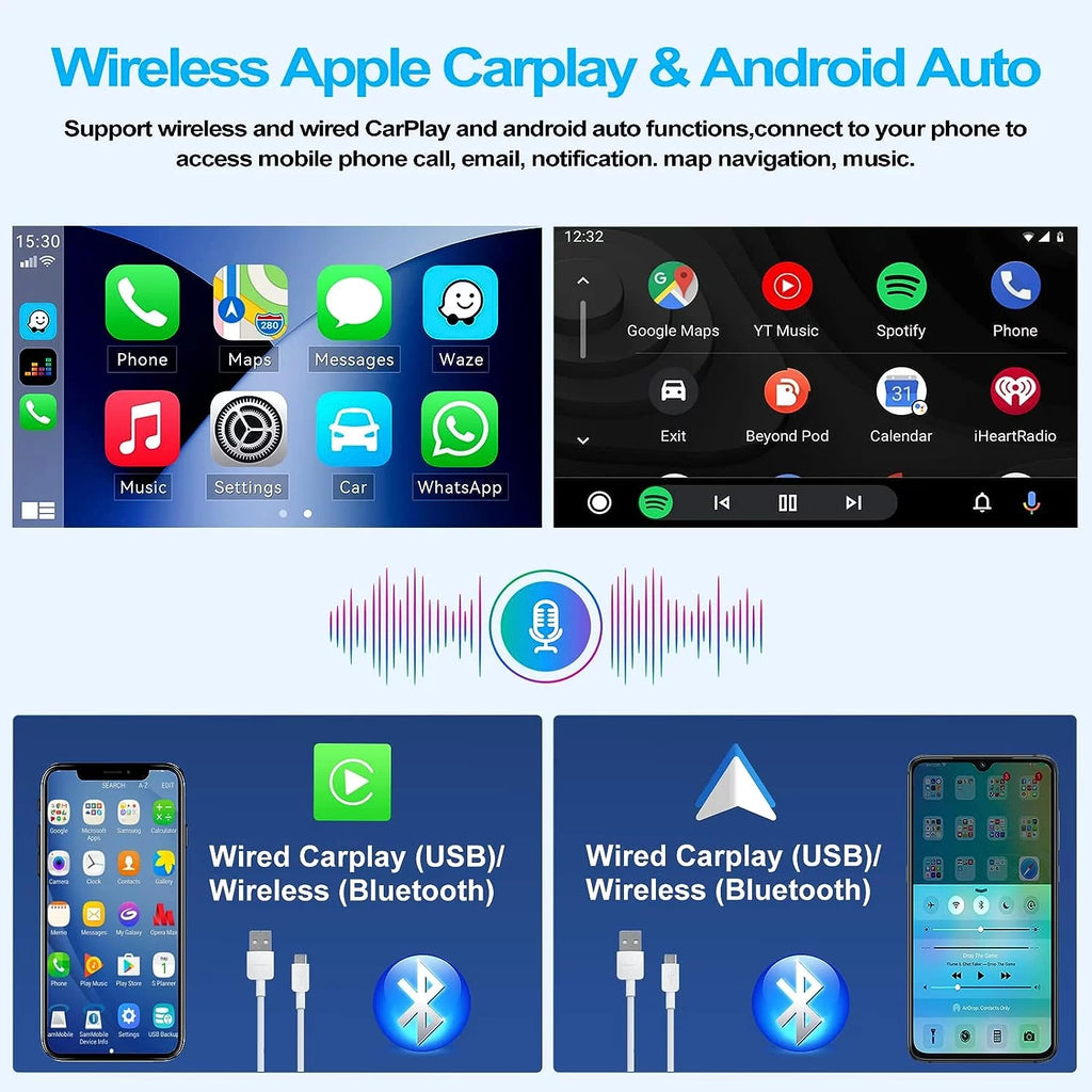 Android 13 9 Inch Touchscreen Car Stereo Radio with Backup Camera J5085