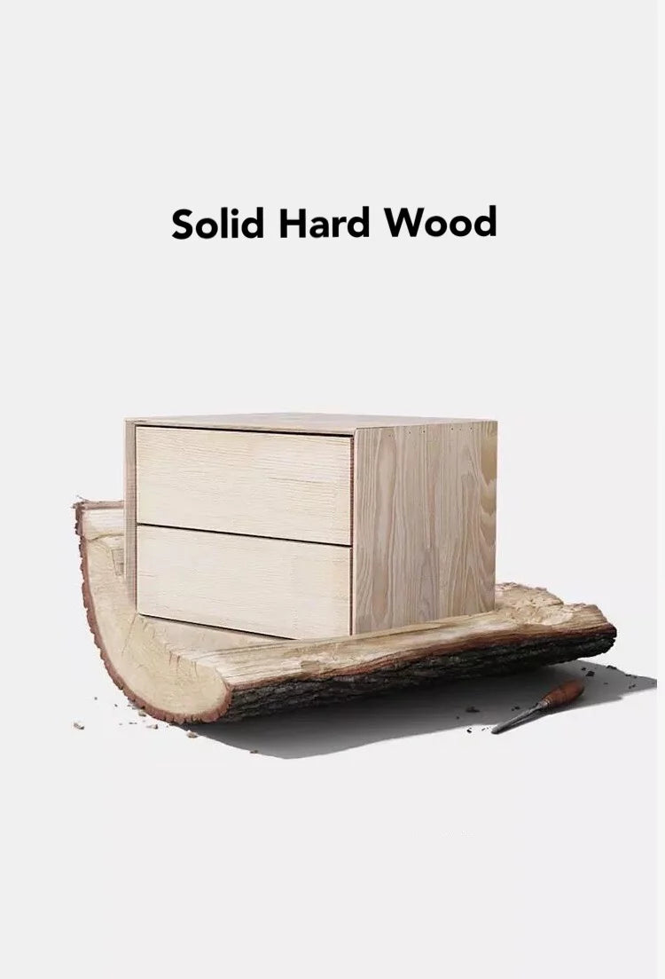 Solid Wood 3 Drawer Nightstand Z7206